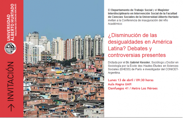 Conferencia  Disminución de las desigualdades en América  Latina