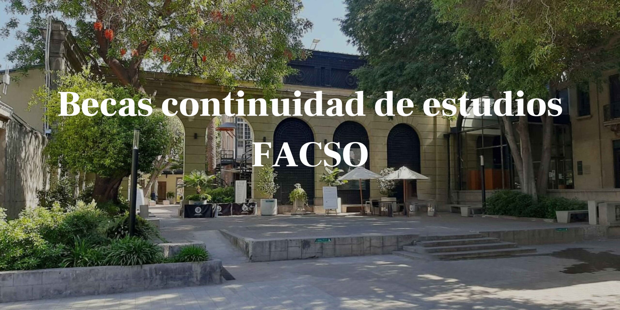 Becas continuidad de estudios FACSO